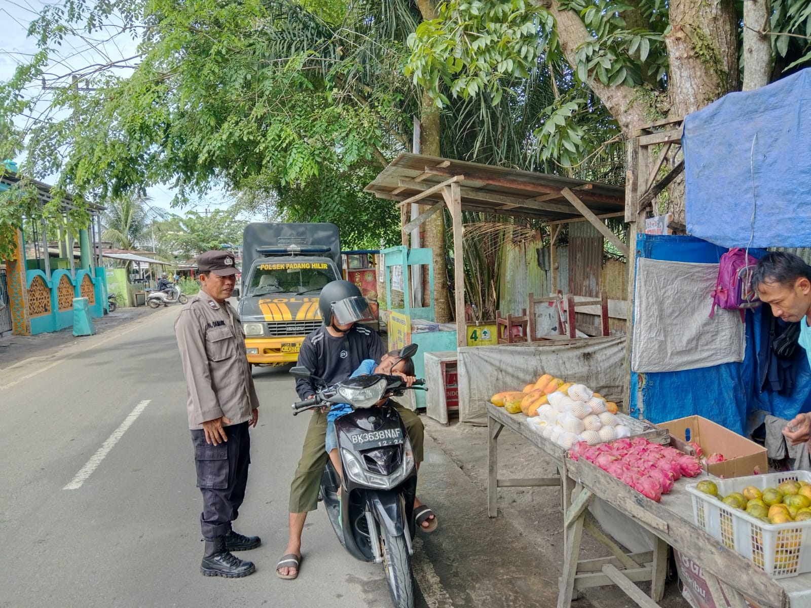 Polsek Padang Hilir Laksanakan Patroli Rutin Guna Menjaga Kamtibmas