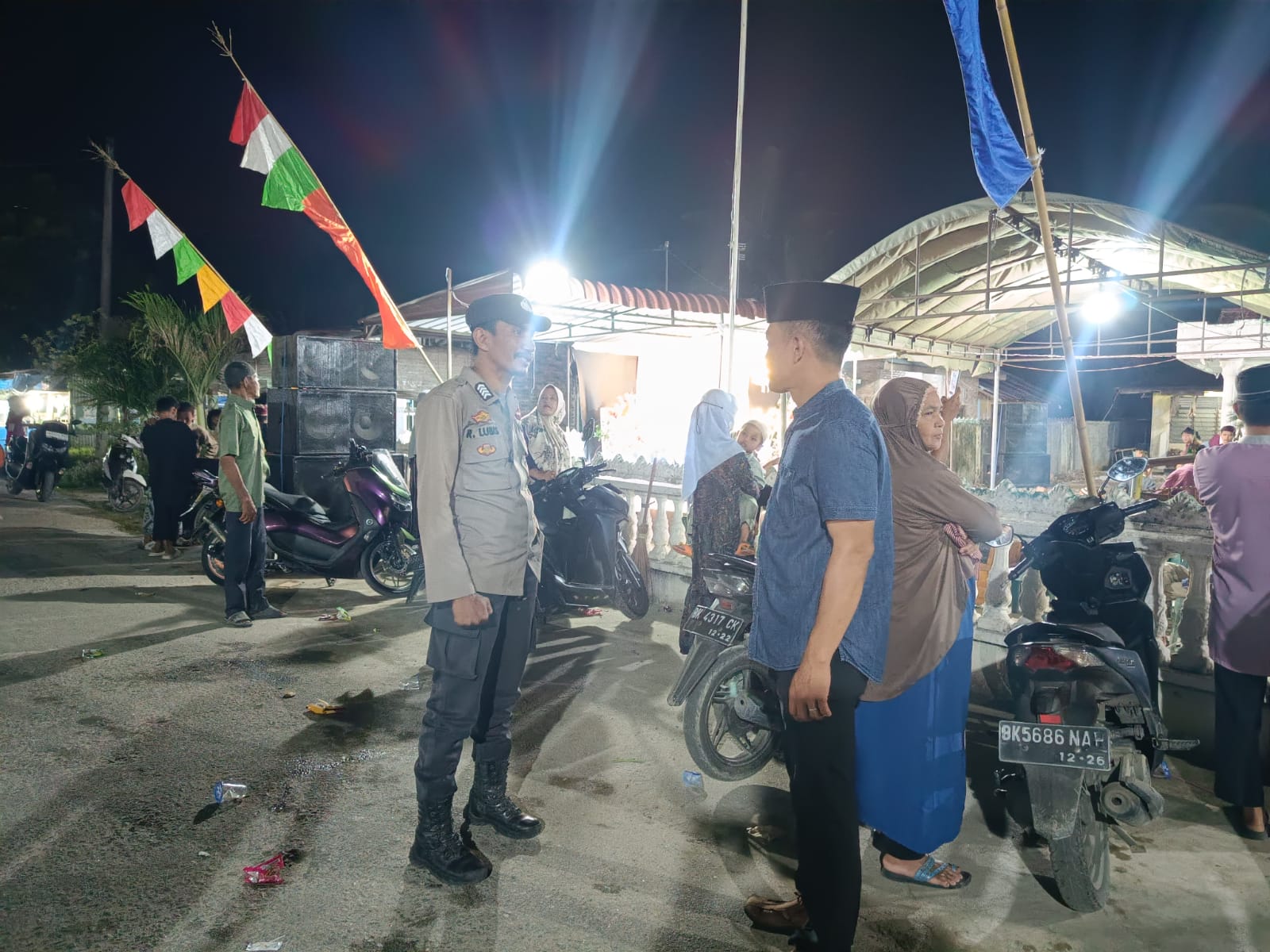 Polres Tebing Tinggi Gelar Pengamanan Isra’ Mi’raj di Masjid Asy Syafa’ah