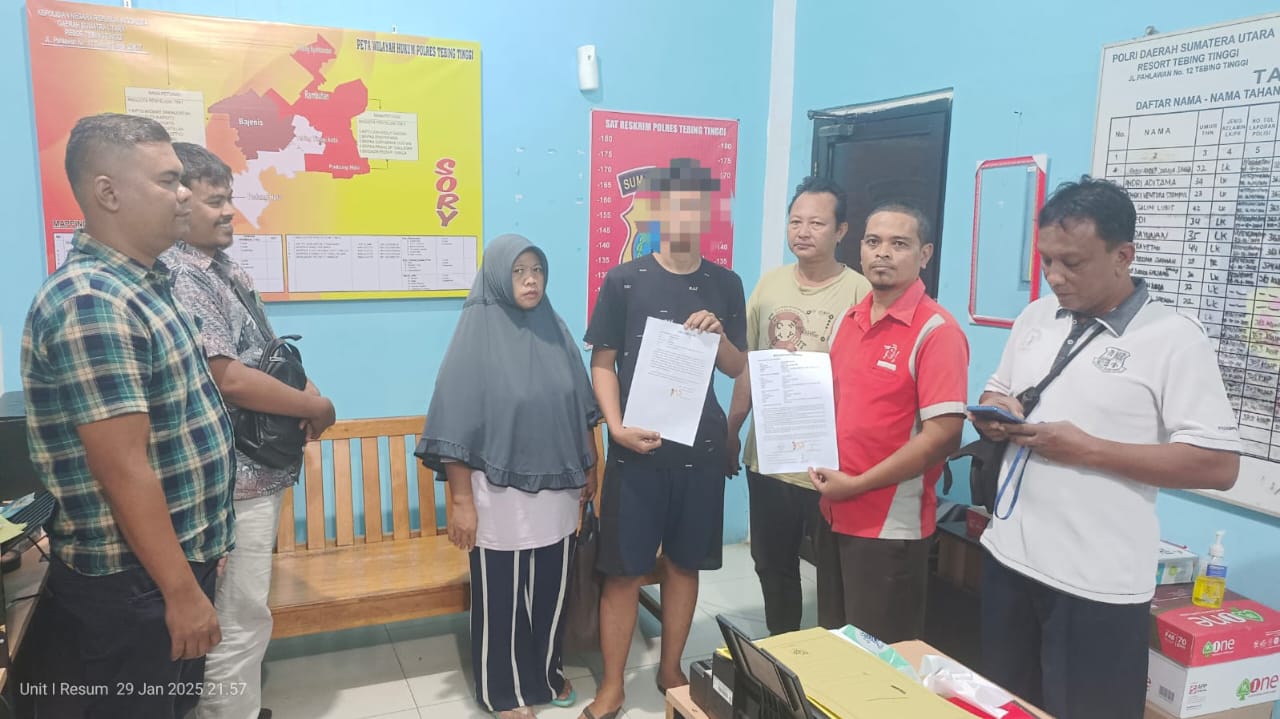 Sat Reskrim Polres Tebing Tinggi Media Kasus Penganiayaan Melibatkan Anak Dibawah Umur