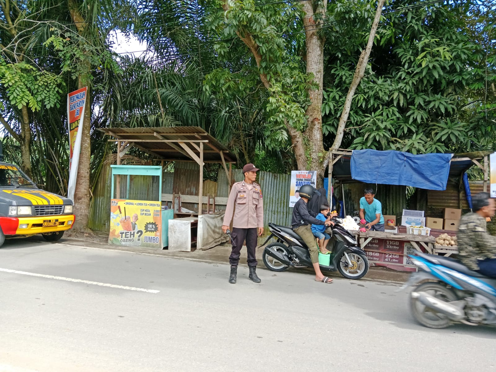 Antisipasi Tindak Kejahatan, Polsek Padang Hilir Adakan Patroli di Beberapa Lokasi