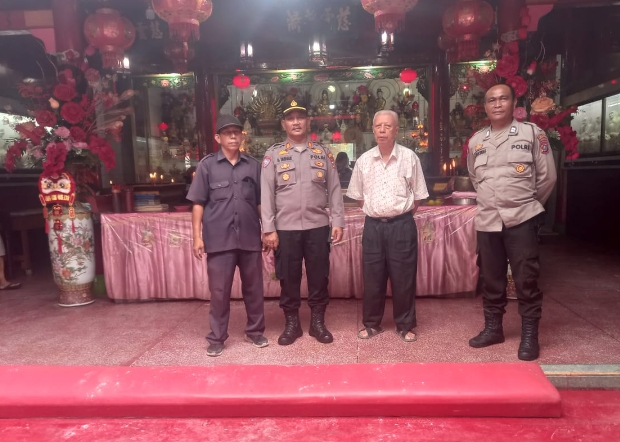 Jelang Imlek 2576, Polres Tebing Tinggi Giat Sambang ke Pengurus Vihara