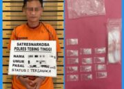13 Paket Sabu Jadi Bukti, Polres Tebing Tinggi Tangkap Pemiliknya di Jalan Simalungun
