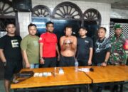 Tim Intelijen Kodim 0204/DS menangkap pengedar narkoba di Tanjung Beringin. (Intarta/Ist)