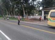 Polsek Dolok Merawan Gelar Pos Padat Pagi di Depan SMA Negeri 1