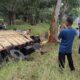 Truk Bermuatan Ikan Teri Terguling di Serdang Bedagai, Dua Orang Dilarikan ke Rumah Sakit