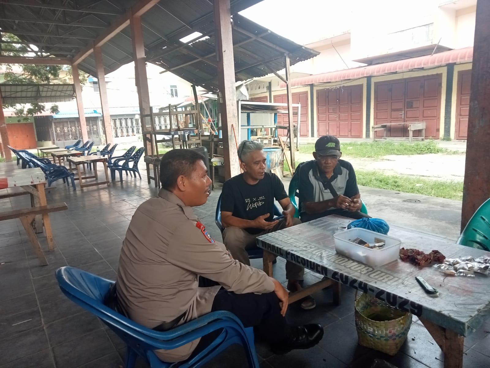 Polsek Rambutan Sampaikan Pesan Kamtibmas di Kelurahan Bandar Sakti