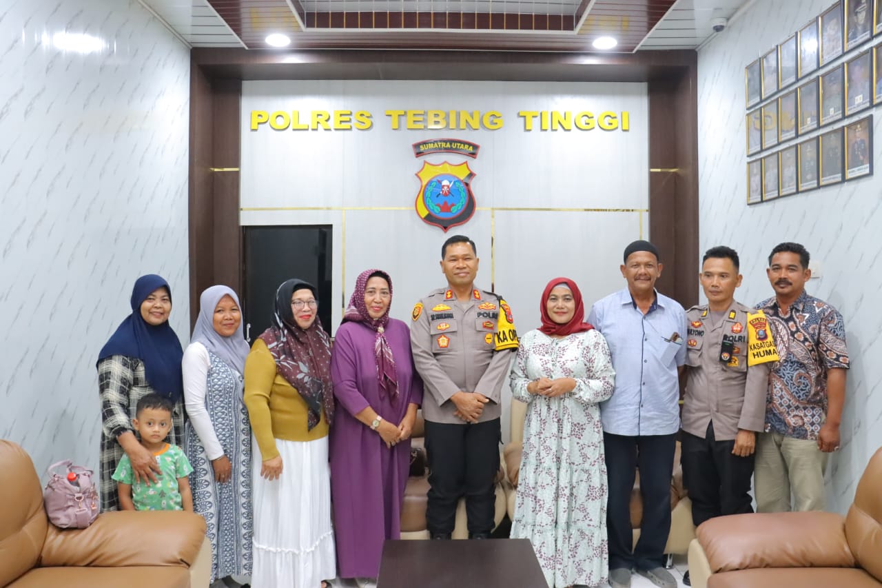 Kapolres Tebing Tinggi Terima Audiensi Gerakan Amal Bakti Rumah Sedekah Alamanda