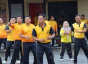 Jaga Kesehatan dan Kebugaran, Polres Tebing Tinggi Laksanakan Olahraga Bersama