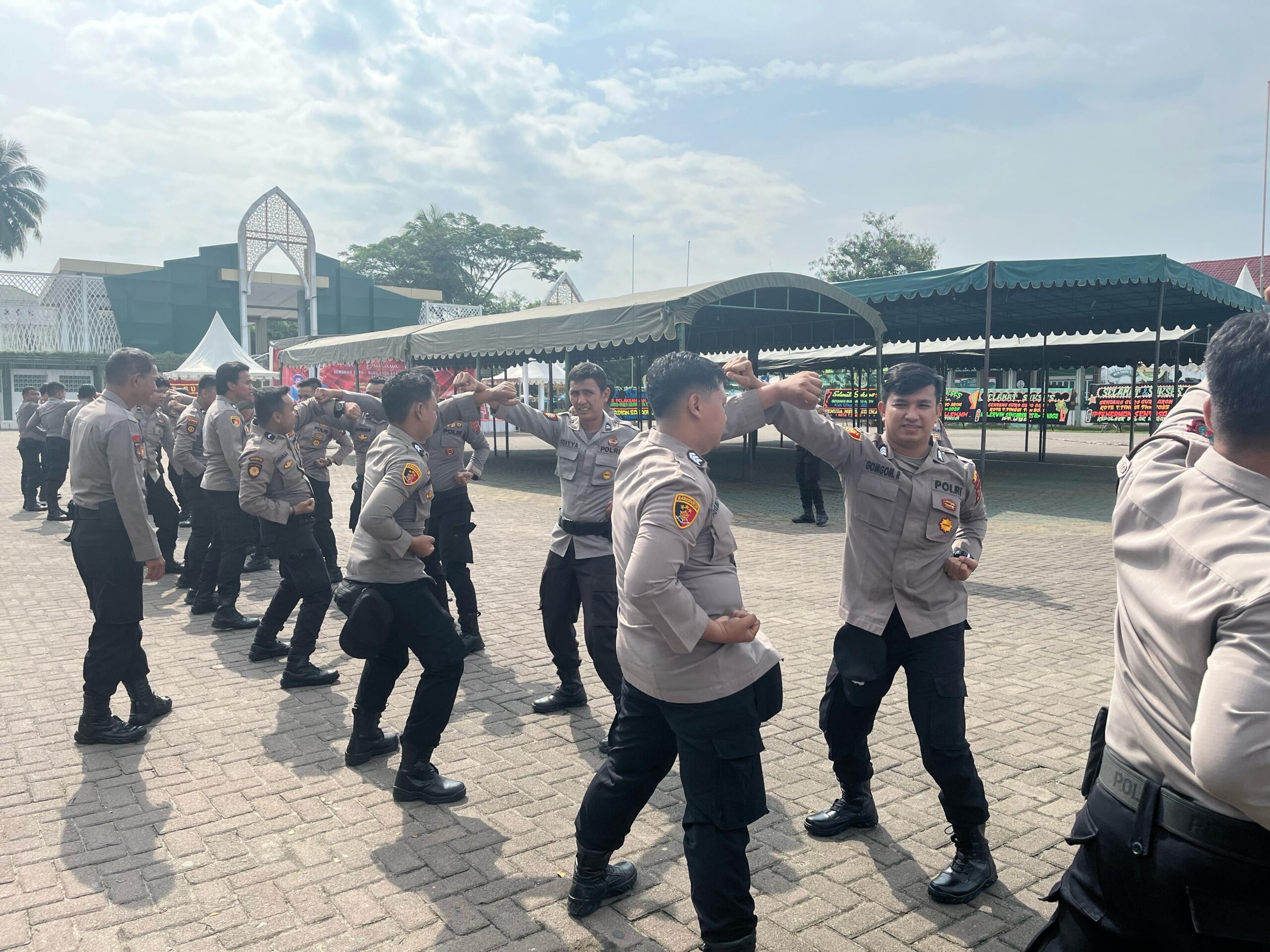 Tingkatkan Kesiapan Personel, Polres Tebing Tinggi Lakukan Latihan Dalmas