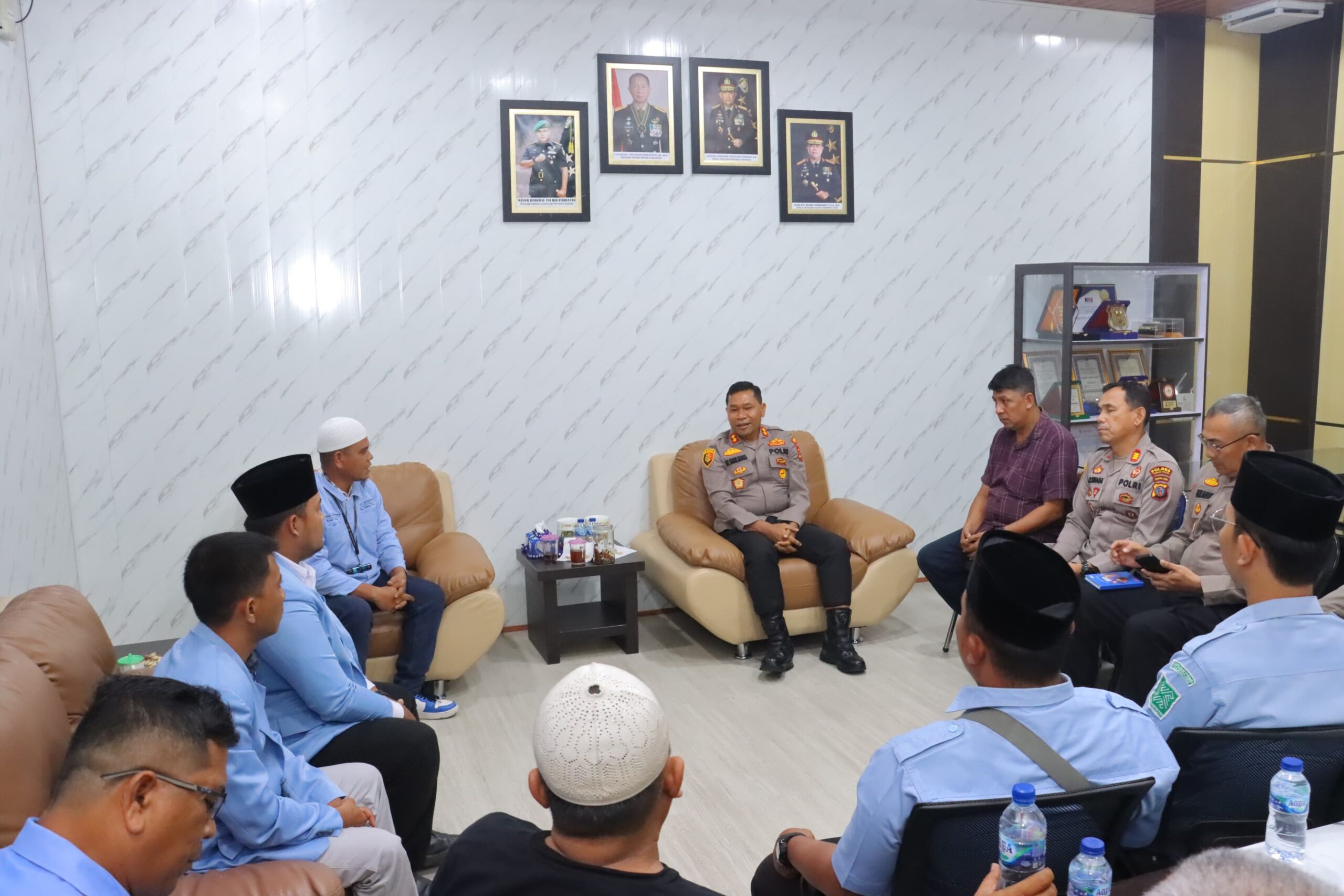 Audiensi Dengan DPD BKPRMI, Polres Tebing Tinggi Dukung Pawai Obor Sambut Ramadhan