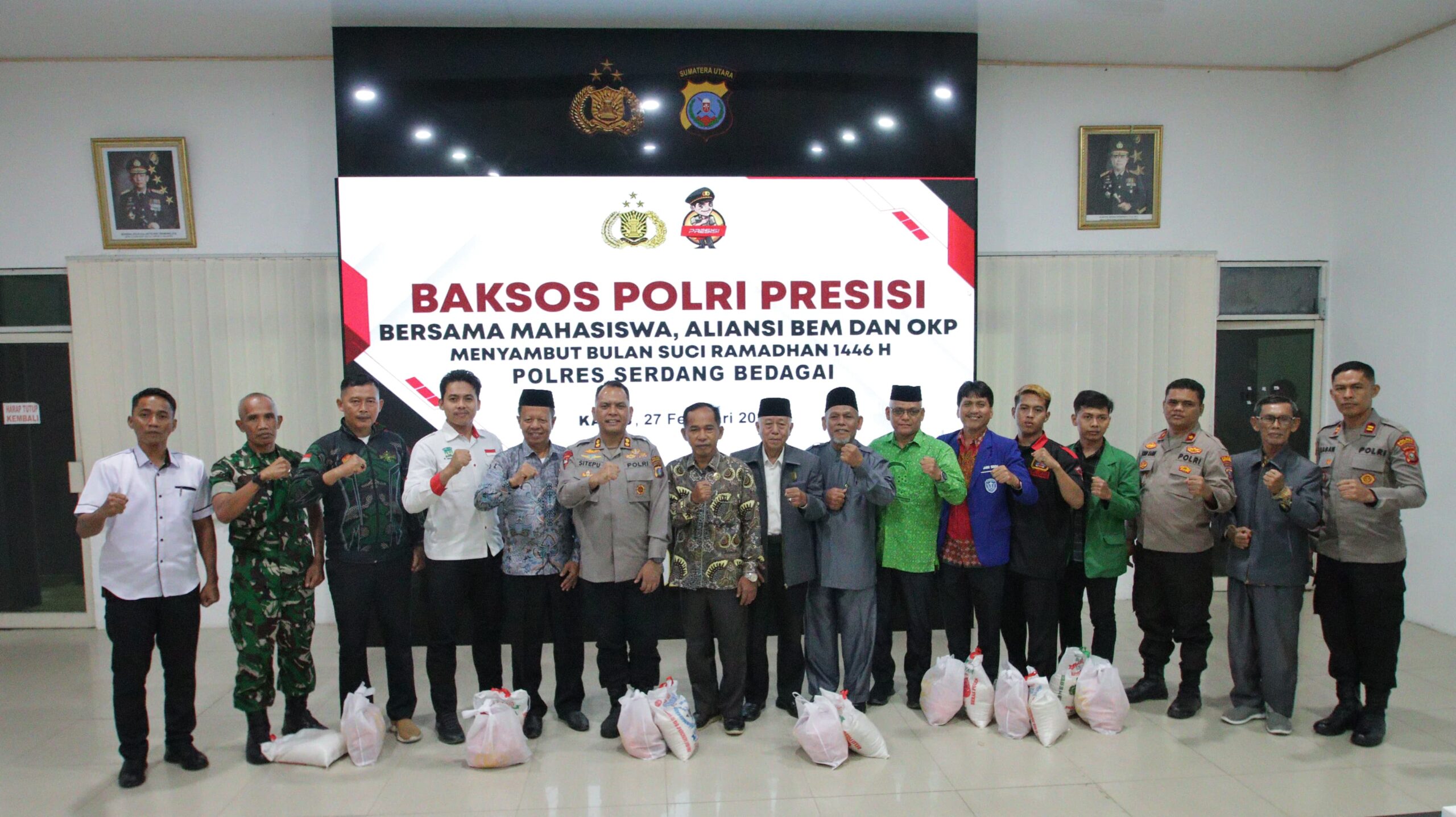 Polres Sergai Tebar 400 Paket Sembako Sambut Ramadhan