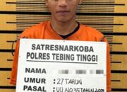 Residivis Narkoba Ditangkap Polres Tebing Tinggi, Petugas Temukan Ekstasi