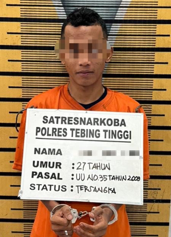 Residivis Narkoba Ditangkap Polres Tebing Tinggi, Petugas Temukan Ekstasi