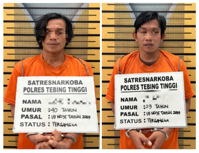 2 Pengedar Sabu Diringkus Polres Tebing Tinggi, Buktikan Komitmen Berantas Narkoba