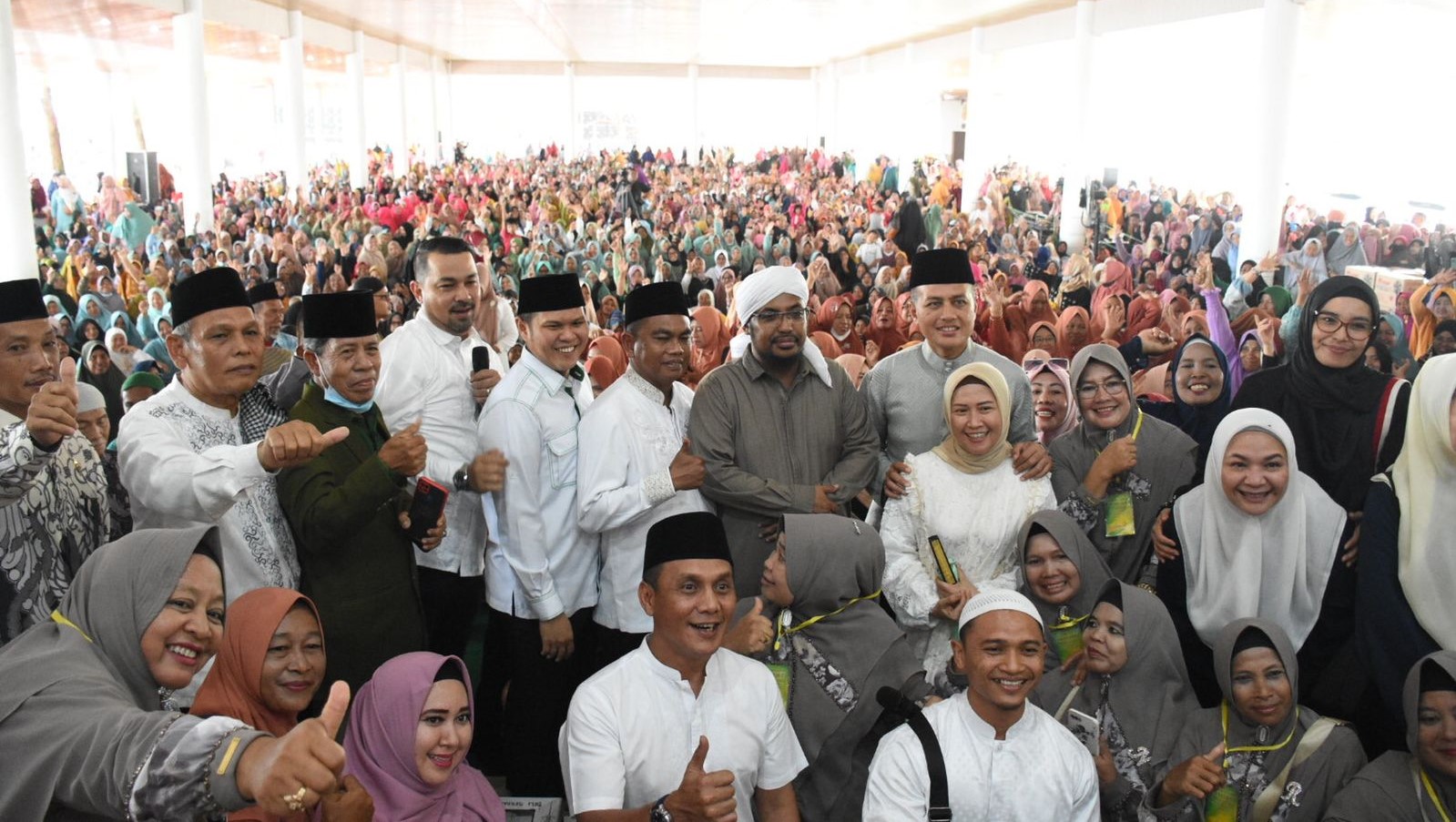 Konsistensi dalam menggelar kegiatan keagamaan seperti Pengajian Majelis Taklim Muslimah Dambaan (MTMD), Musabaqah Tilawatil Qur’an Hadis (MTQH), Festival Seni Qasidah (FSQ), serta Gerakan Amal Saleh (GAS) dan Gerakan Aksi Kasih (GAK).(Intarta/Diskominfo Sergai)