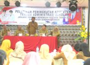Bupati Serdang Bedagai H. Darma Wijaya membuka kegiatan kopetensi sekolah. (Intarta/Diskominfo Sergai)