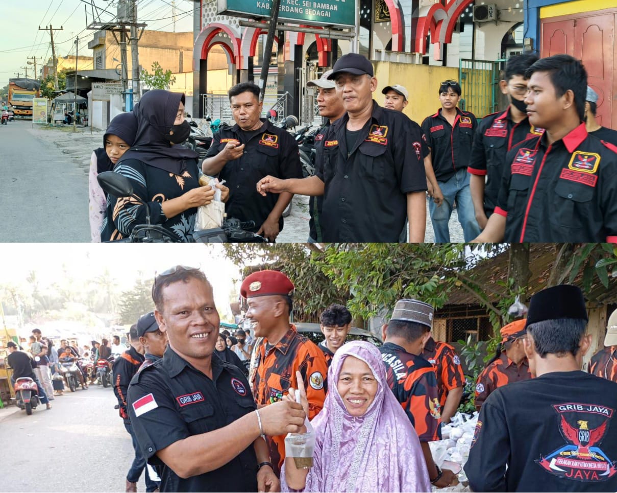 PAC GRIB Jaya Sei Rampah dan Teluk Mengkudu Berbagi Takjil di Bulan Ramadan