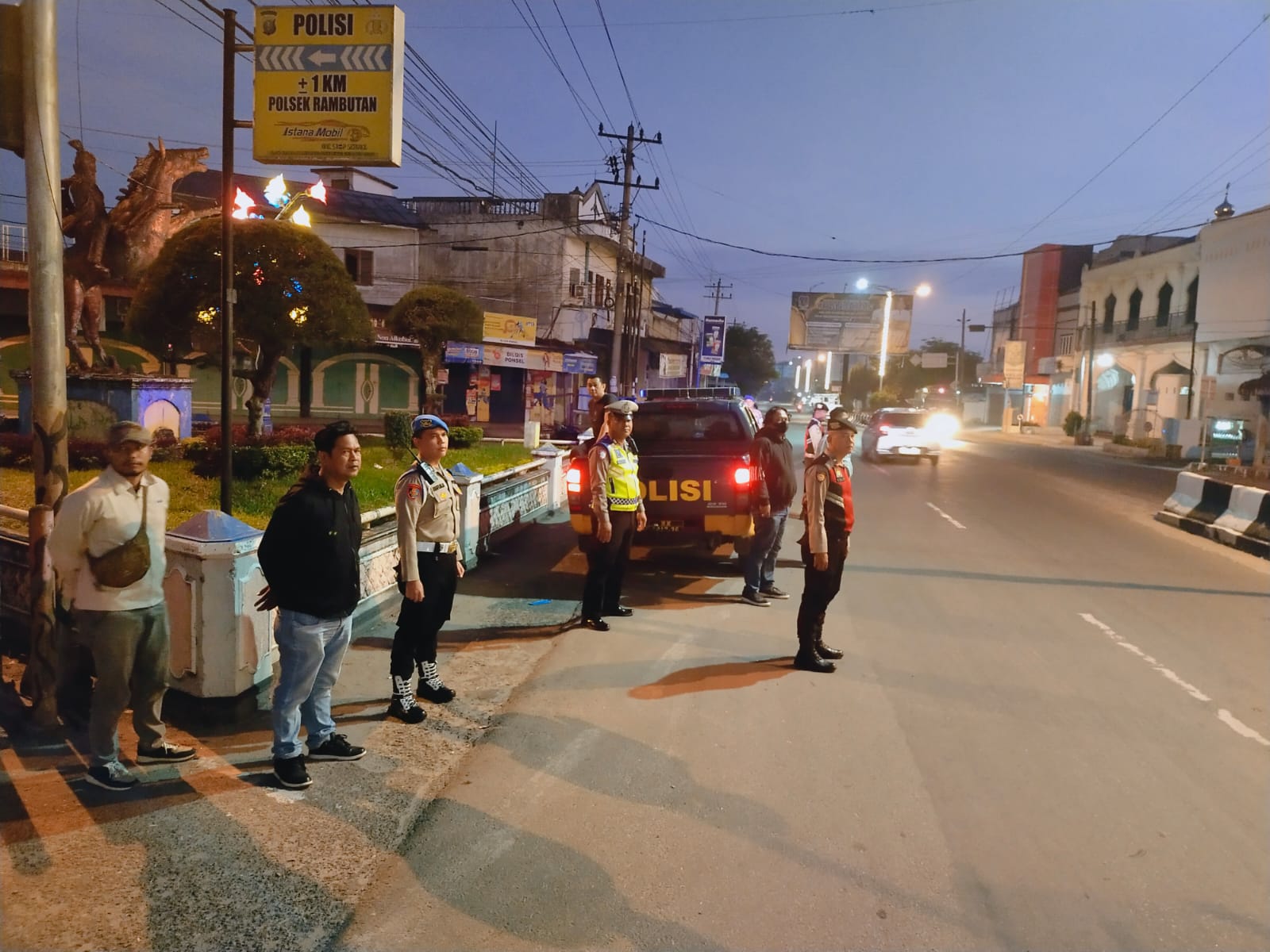 Jaga Kamtibmas, Polres Tebing Tinggi Patroli Asmara Subuh di Beberapa Lokasi