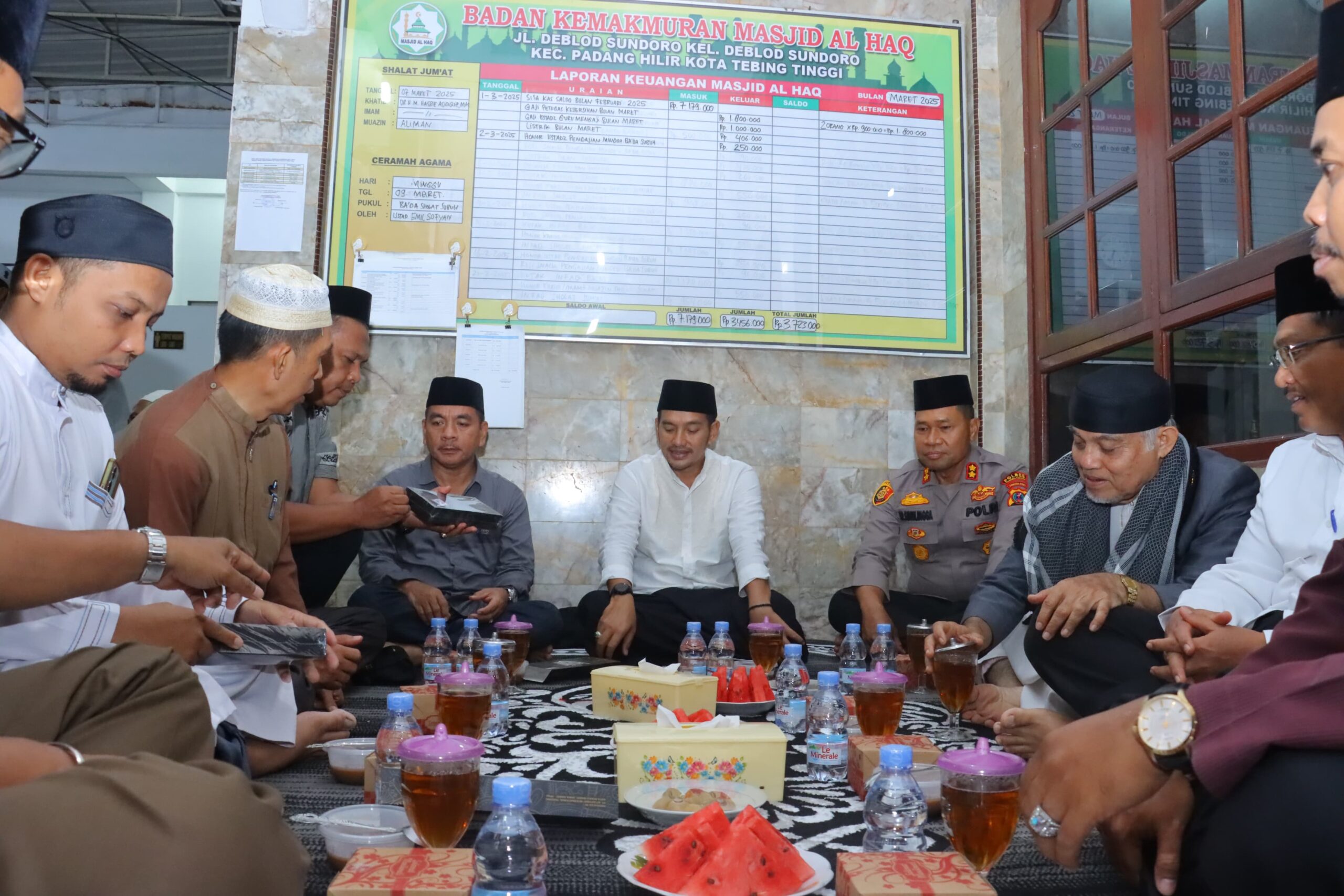 Kapolres Tebing Tinggi Hadiri Safari Ramadhan dan Buka Puasa Bersama Pemko di Masjid Al Haaq