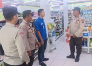Sambang di Indomaret, Polres Tebing Tinggi Ingatkan Karyawan Untuk Jaga Keamanan