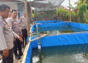 Dukung Program P2L, Polres Tebing Tinggi Lakukan Peninjauan Kolam Ikan Lele