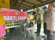 Polsek Teluk Mengkudu Bantu Warga langsung Penderita Penyakit di Bulan Ramadan