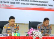 Kapolres Tebing Tinggi Pimpin Latpra Ops Ketupat Toba 2025 untuk Jamin Keamanan Idul Fitri