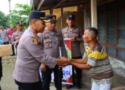 Kapolres Tebing Tinggi Salurkan Bansos Guna Berbagi Kebahagiaan di Bulan Ramadhan