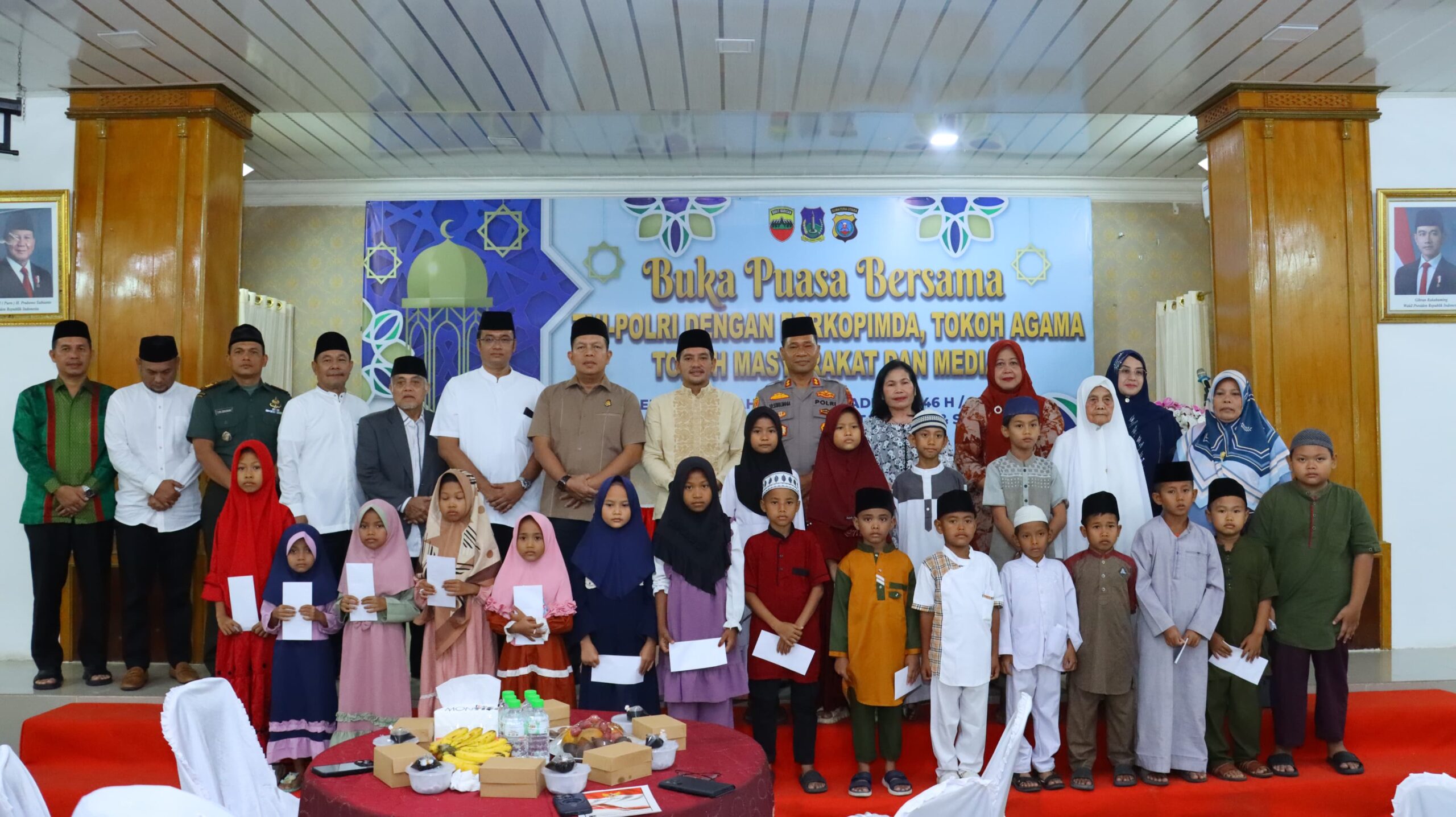 Berbagi Berkah Ramadhan, Polres Tebing Tinggi Santuni Anak Yatim Di Acara Buka Puasa Bersama