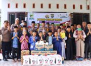 Di Panti Asuhan The Yatim Village, Polres Tebing Tinggi Bakti Sosial Bagikan Sembako