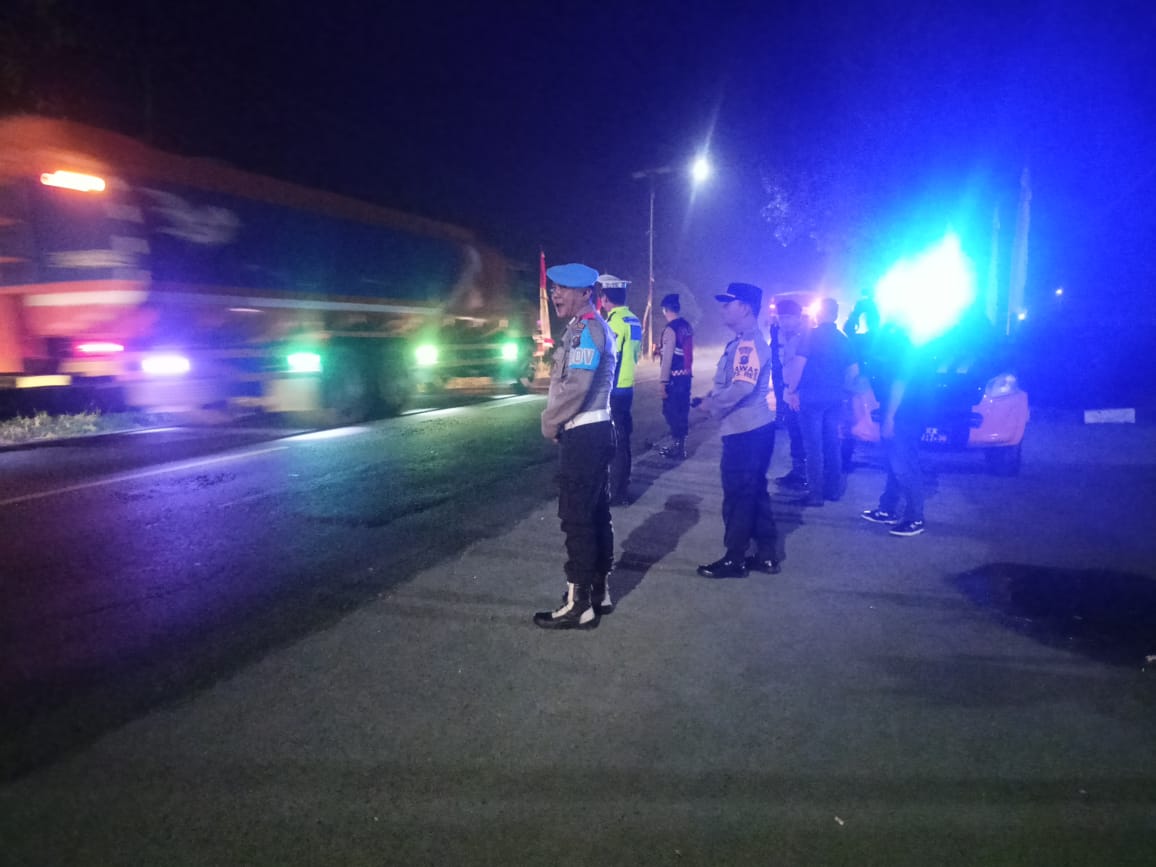 Polres Tebing Tinggi Jaga Keamanan Wilayah Lewat Patroli Blue Light