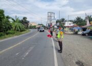 Pos Pam KRYD Simpang Binjai Polres Tebing Tinggi Laksanakan Pengaturan Lalu Lintas