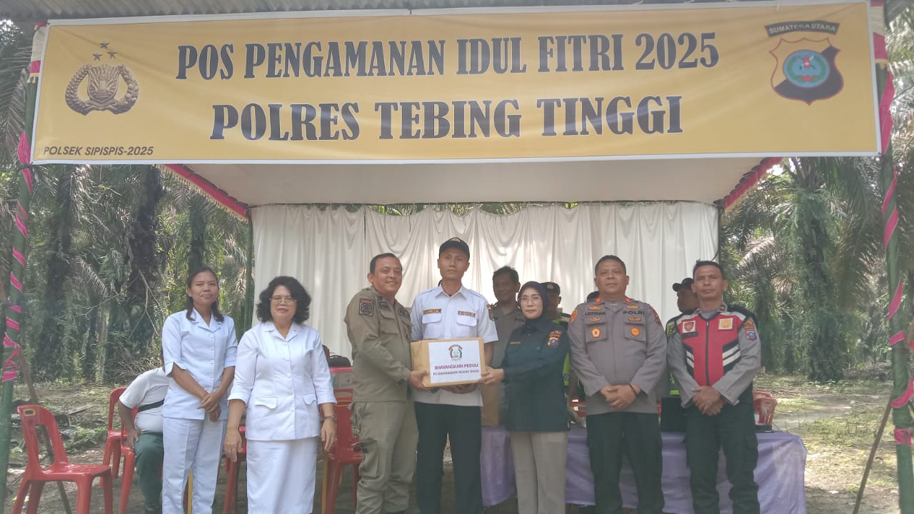 Dokkes Polres Tebing Tinggi Cek Kesehatan Personel Pos Pam Obyek Wisata Bartong