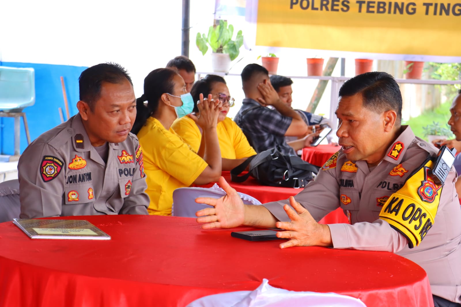 Kapolres Tebing Tinggi Cek Pos Pelayanan Ops Ketupat Toba 2025 di Simpang Beo