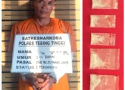 Kasus Sabu, Polres Tebing Tinggi Tangkap Pria Asal Langkat di Deblod Sundoro