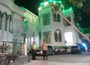 Polres Tebing Tinggi Pastikan Keamanan Ibadah Tarawih di Mesjid Agung