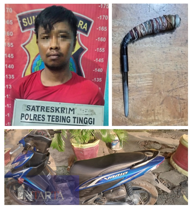 Pelaku Curanmor Ditangkap Sat Reskrim Polres Tebing Tinggi, Berakhir di Sel Tahanan