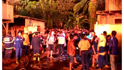 Gudang Kayu Terbesar di Kota Tebing Tinggi Ludes Terbakar