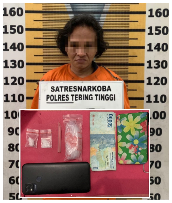 Sat Resnarkoba Polres Tebing Tinggi Gagalkan Peredaran Narkoba di Jalan Sudirman