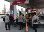Jelang Idul Fitri, Polres Tebing Tinggi Berikan Himbauan Kamtibmas di SPBU