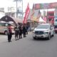 Petugas Pos Pam Pasar Kain Polres Tebing Tinggi Pastikan Kelancaran Lalu Lintas