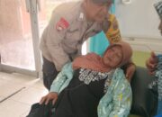 Personel Polsek Tebing Tinggi Berikan Pertolongan Pada Korban Tabrak Lari