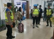Arus Balik Idul Fitri, Polres Tebing Tinggi Pengamanan Stasiun Kereta Api