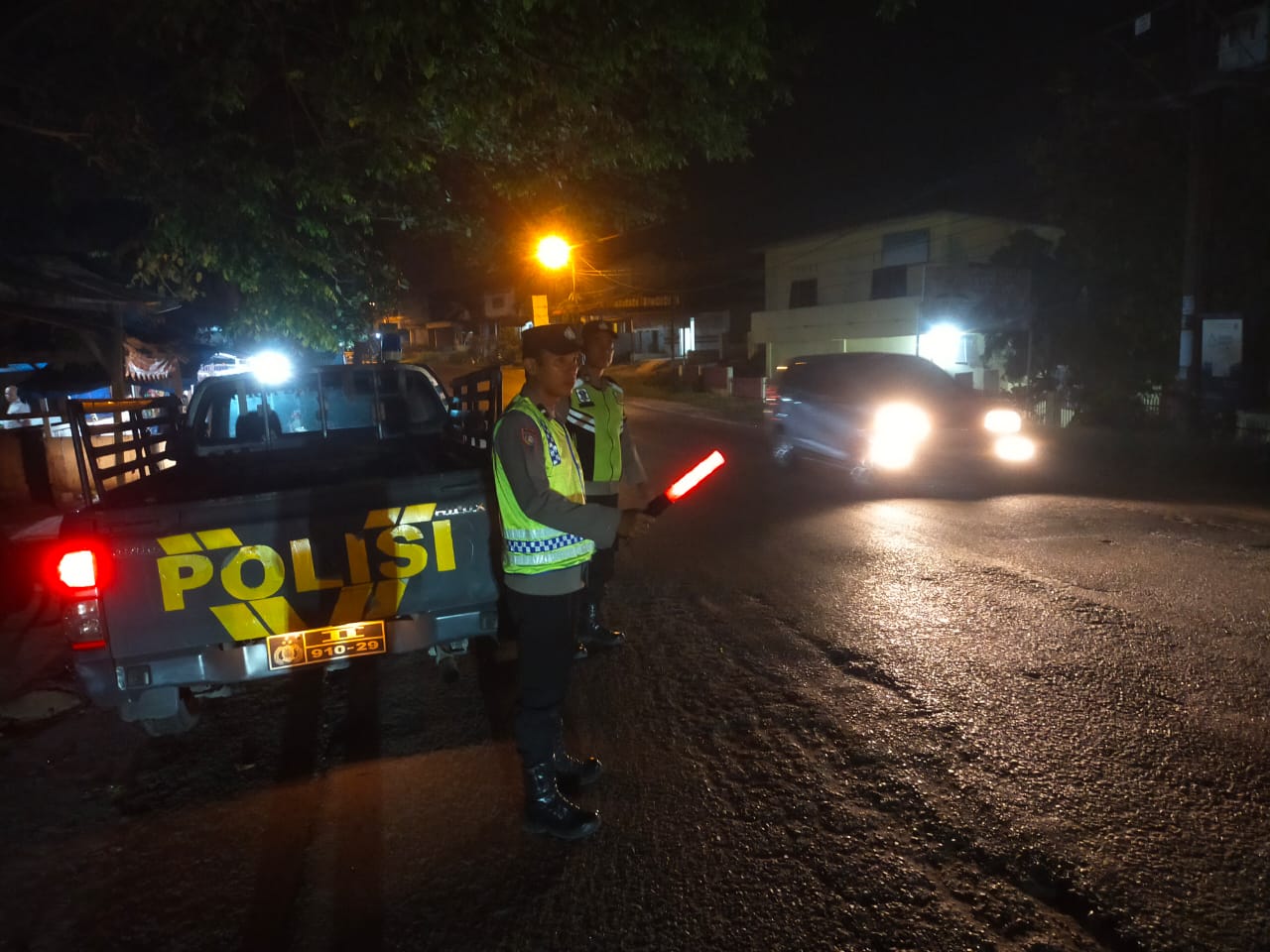 Antisipasi Tindak Pidana dan Premanisme, Polsek Padang Hulu Patroli Blue Light