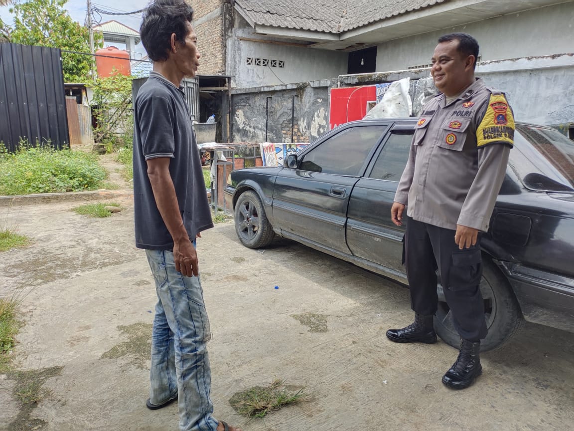 Aktifitas Sambang Warga, Polsek Padang Hilir Berikan Pesan Kamtibmas