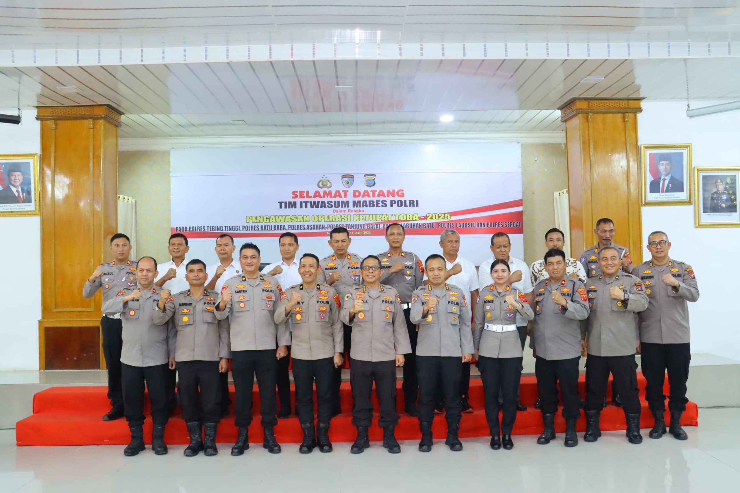 Kapolres Tebing Tinggi Terima Kunjungan Itwasum Polri dalam Rangka Pengawasan Ops Ketupat Toba 2025