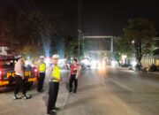 Polres Tebing Tinggi Tingkatkan Rasa Aman Lewat Patroli Blue Light di Malam Hari