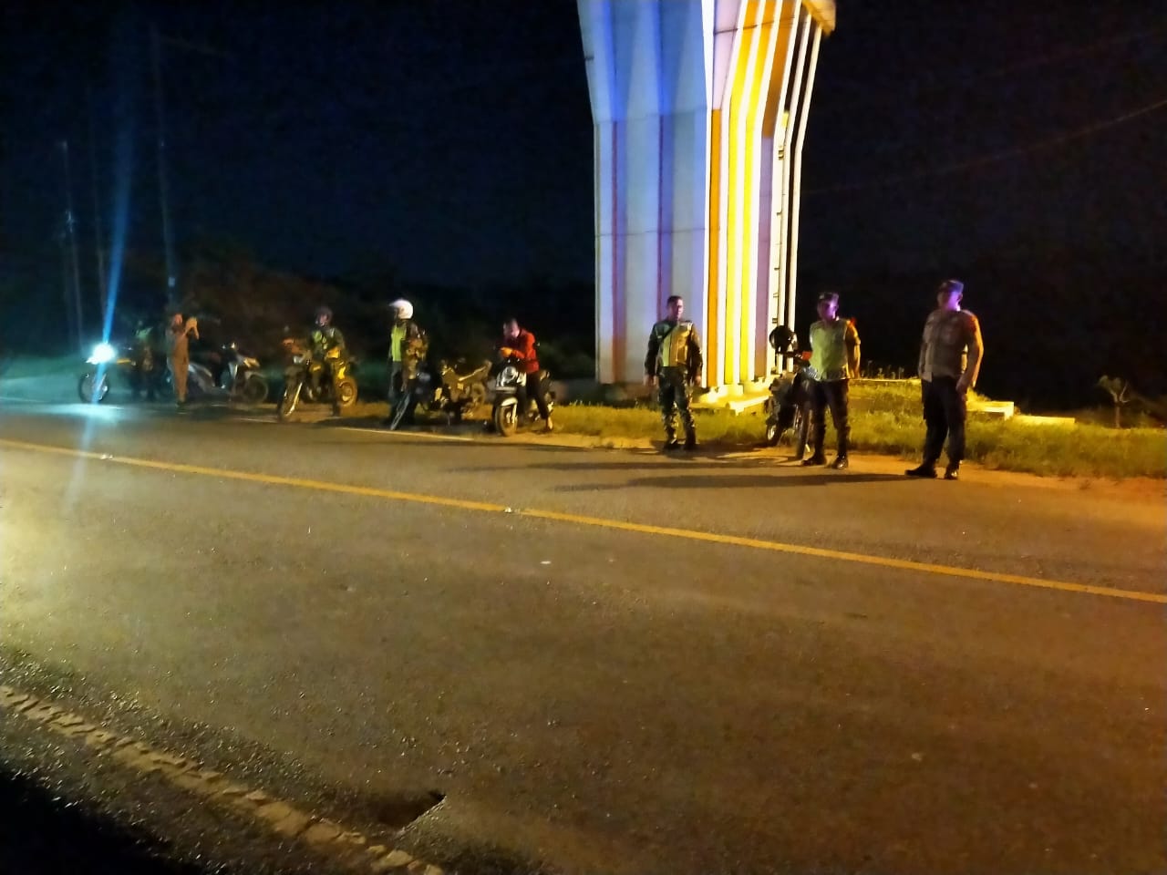 Patroli Blue Light, Polres Tebing Tinggi Libatkan TNI dan Kecamatan Amankan Wilayah Rawan