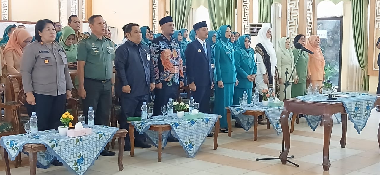 Kapolsek Padang Hilir Hadiri Pengukuhan Pengurus TP PKK Kota Tebing Tinggi Tahun 2025 - 2030