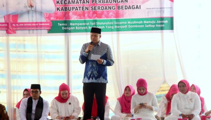 Hadiri Pengajian MTMD, Wabup Adlin Tambunan: Ibu Garda Terdepan Pembentuk Generasi Emas Sergai